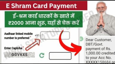 New E Shram Card Payment List